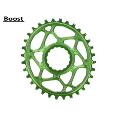 Oval Race Face Direct Mount Variable-Tooth Chainring Boost Green