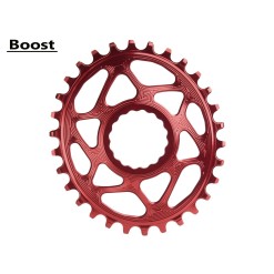 Plateau Oval Race Face Direct Mount à denture variable Boost Rouge
