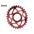 Plateau Oval Race Face Direct Mount à denture variable Boost Rouge