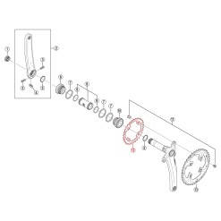 Plato XTR M985 2X10 velocidades - 28 dientes