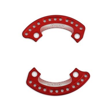 Protector de plato 1/4 Bash (par) Rojo