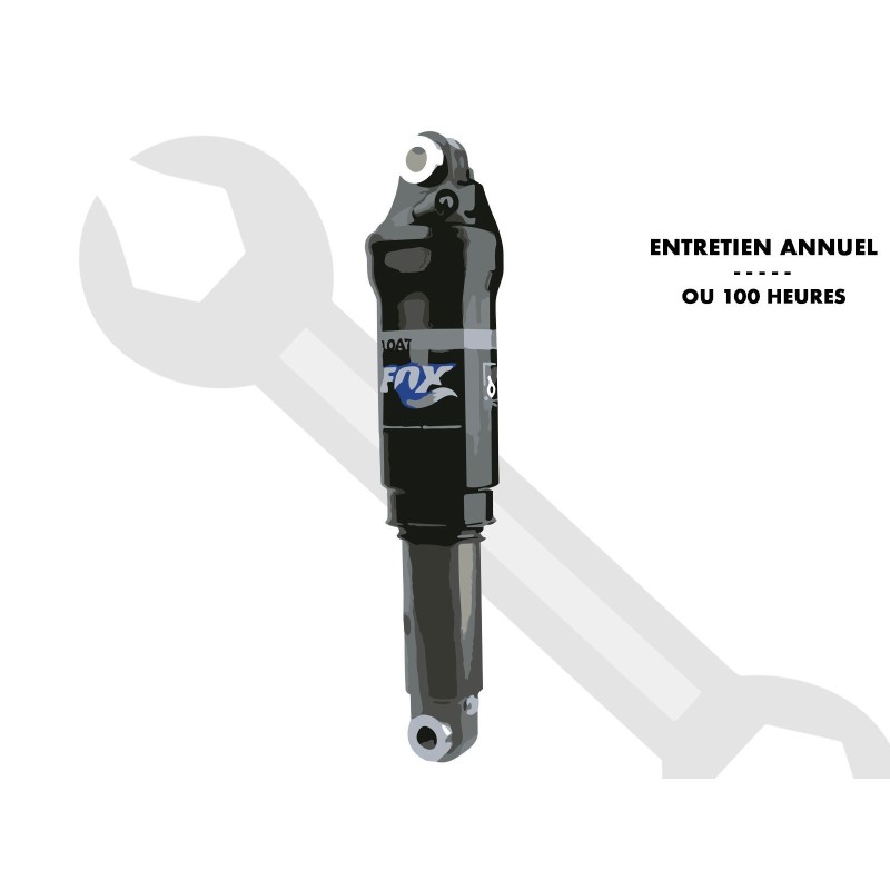 Mantenimiento anual o cada 100 h para amortiguador Fox Float R, RP, CTD, DPS