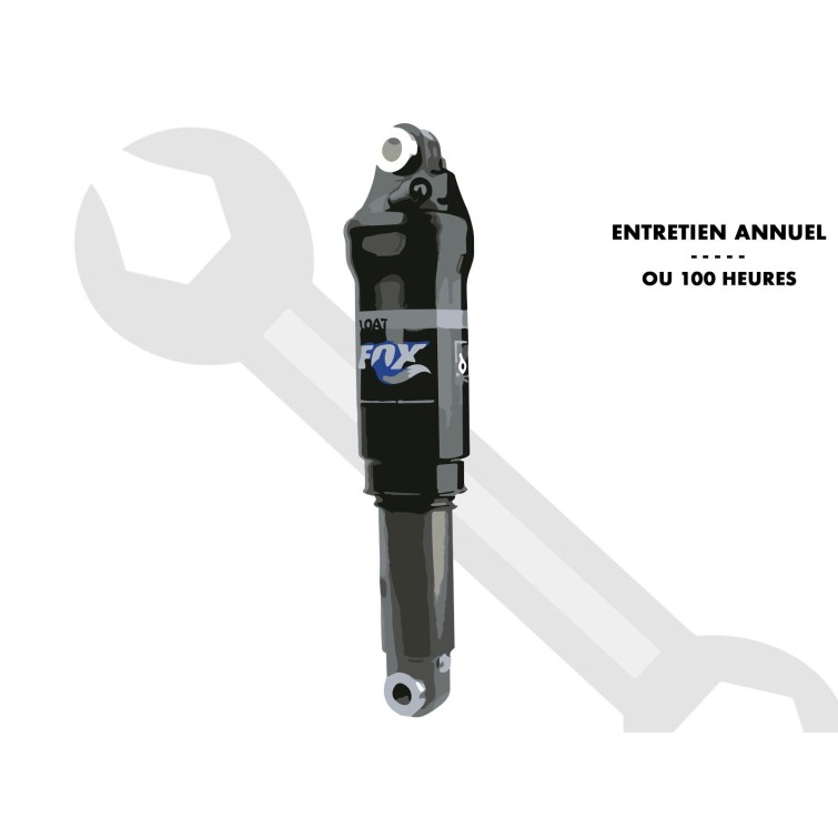 Purebike Entretien annuel ou 100 h pour Amortisseur Fox Float R, RP, CTD, DPS - Purebike