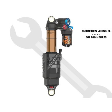 Entretien annuel ou 100 h pour Amortisseur Fox Float X, X2, DPX2