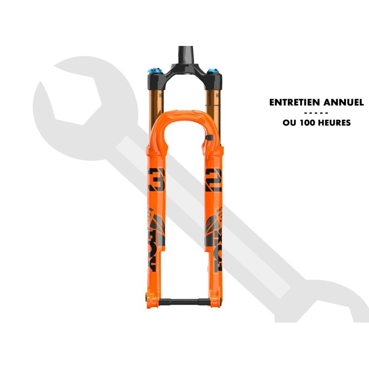 Mantenimiento anual o cada 100 h para horquilla Fox 32 Float