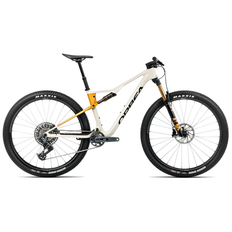 Bicicleta de montaña Oiz M10 AXS Ivory White (Gloss) - Bumblebee Yellow (Matt)