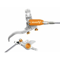 Freno de disco trasero Tech 4 EVO X2 - Plata / Naranja