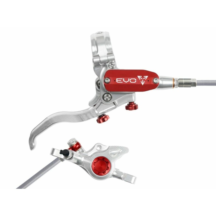 Freno de disco trasero Tech 4 EVO X2 - Plata / Rojo