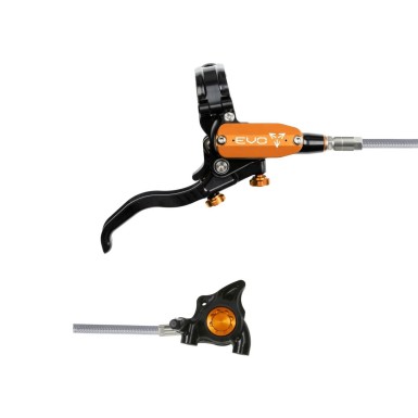 Frein à disque arrière Tech 4 EVO X2 Flat Mount - Noir / Orange
