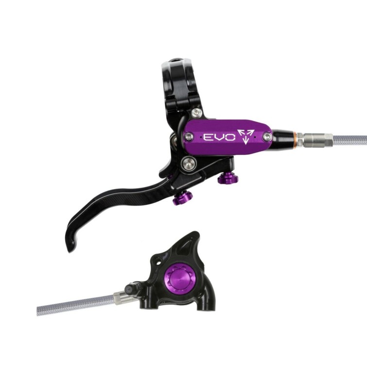 Tech 4 EVO X2 Flat Mount rear disc brake - Black / Purple