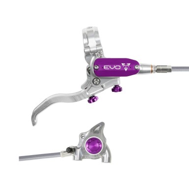 Freno de disco trasero Tech 4 EVO X2 Flat Mount - Plata / Violeta