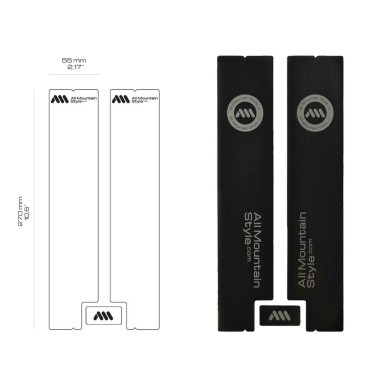 Kit de protección para la horquilla, 2 piezas - Transparente