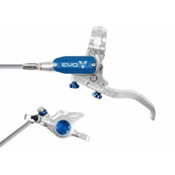 Freno de disco delantero Tech 4 EVO X2 - Plata / Azul