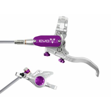 Hope Frein à disque avant Tech 4 EVO X2 - Argent / Violet - Purebike