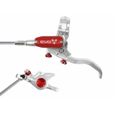 Freno de disco delantero Tech 4 EVO X2 - Plata / Rojo