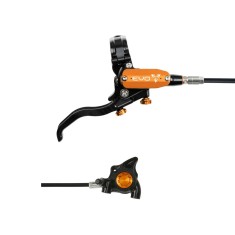Tech 4 EVO X2 Flat Mount Rear Disc Brake - Black / Orange