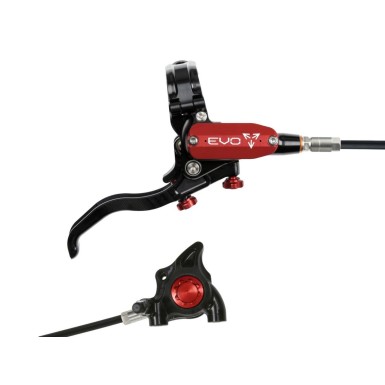 Hope Frein à disque arrière Tech 4 EVO X2 Flat Mount - Noir / Rouge - Purebike