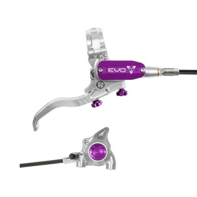 Freno de disco trasero Tech 4 EVO X2 Flat Mount - Plata / Violeta