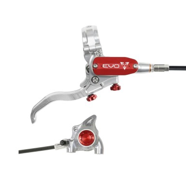 Freno de disco trasero Tech 4 EVO X2 Flat Mount - Plata / Rojo