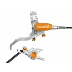 Freno de disco trasero Tech 4 EVO X2 - Plateado / Naranja
