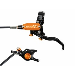 Freno de disco delantero Tech 4 EVO X2 - Negro / Naranja