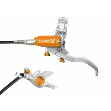 Hope Frein à disque avant Tech 4 EVO X2 - Argent / Orange - Purebike