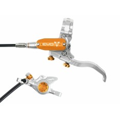 Freno de disco delantero Tech 4 EVO X2 - Plateado / Naranja