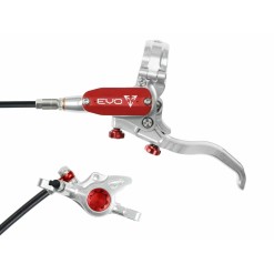 Frein à disque avant Tech 4 EVO X2 - Argent / Rouge