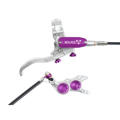 Freno de disco trasero Tech 4 EVO GR4 - Plata / Morado