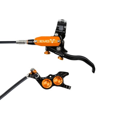Freno de disco delantero Tech 4 EVO GR4 - Negro / Naranja