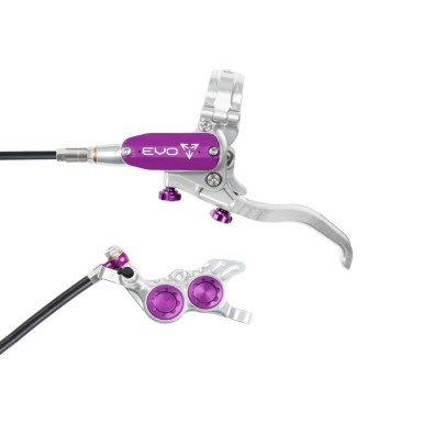 Freno de disco delantero Tech 4 EVO GR4 - Plata / Morado