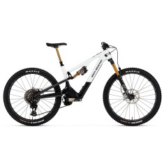 Bicicleta eléctrica de montaña Instinct Powerplay SL Carbon 70 - Blanco/Negro