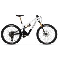 Bicicleta eléctrica de montaña Instinct Powerplay SL Carbon 70 - Blanco/Negro