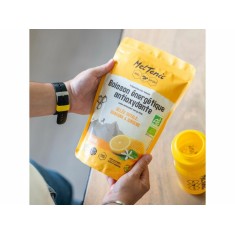 Bebida energética antioxidante ecológica sabor limón