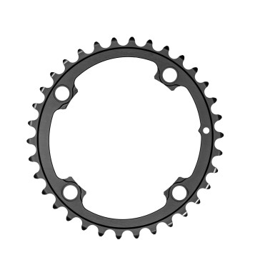 Plato ovalado Premium FSA de 4 y 5 tornillos, 110 mm (ABS K-Force, SLK) - Negro