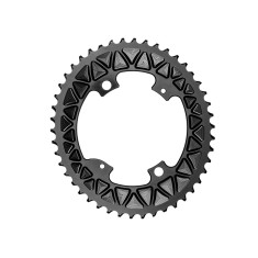 Plato ovalado Sub Compact Premium - 4 tornillos, 110 mm - Negro