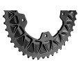 Premium Sub Compact Oval Chainring - 5-bolt, 110 mm - Black
