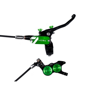 Rear disc brake Tech 4 V4 Factory Black / Green
