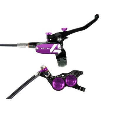 Frein à disque arrière Tech 4 V4 Noir / Violet