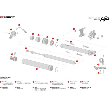 Cartucho hidráulico para tija telescópica Pija (Mondraker