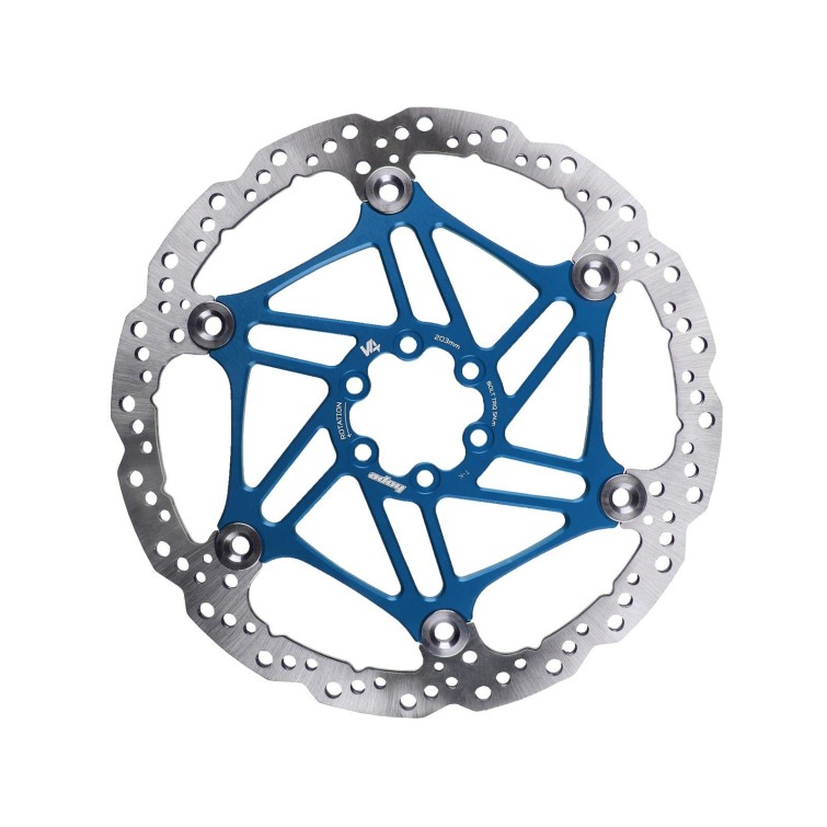 V4 Floating Ventilated Brake Disc - Blue