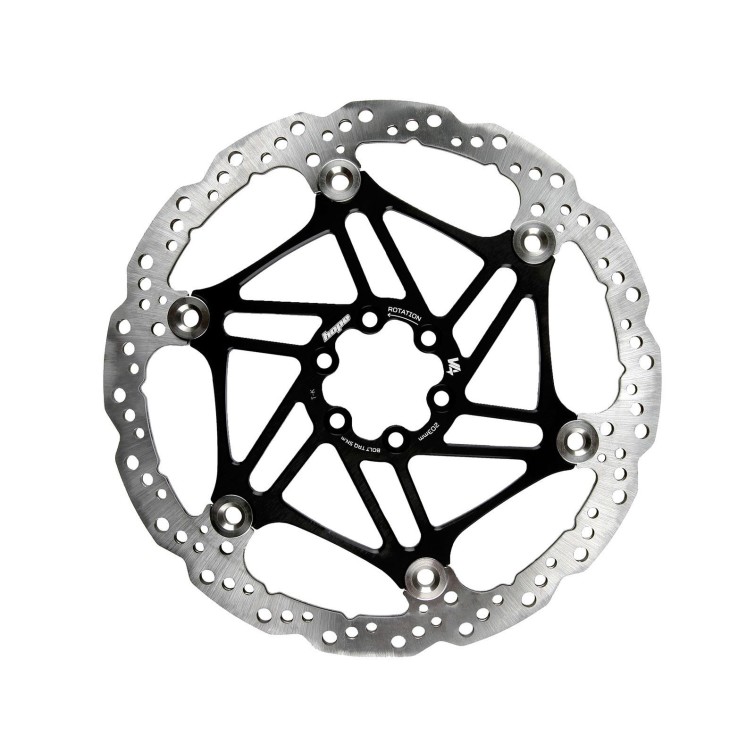V4 Floating Ventilated Brake Disc - Black