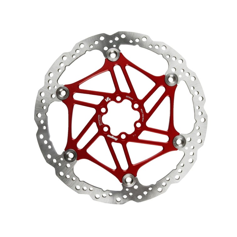 V4 Floating Ventilated Brake Disc - Red