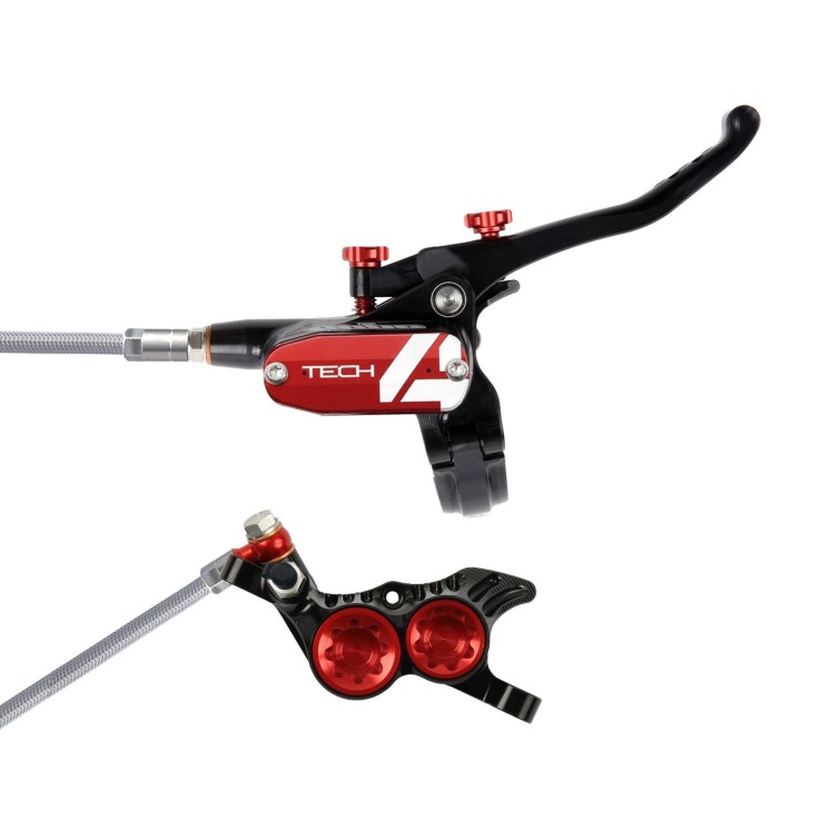 Tech 4 V4 Rear Disc Brake Black / Red