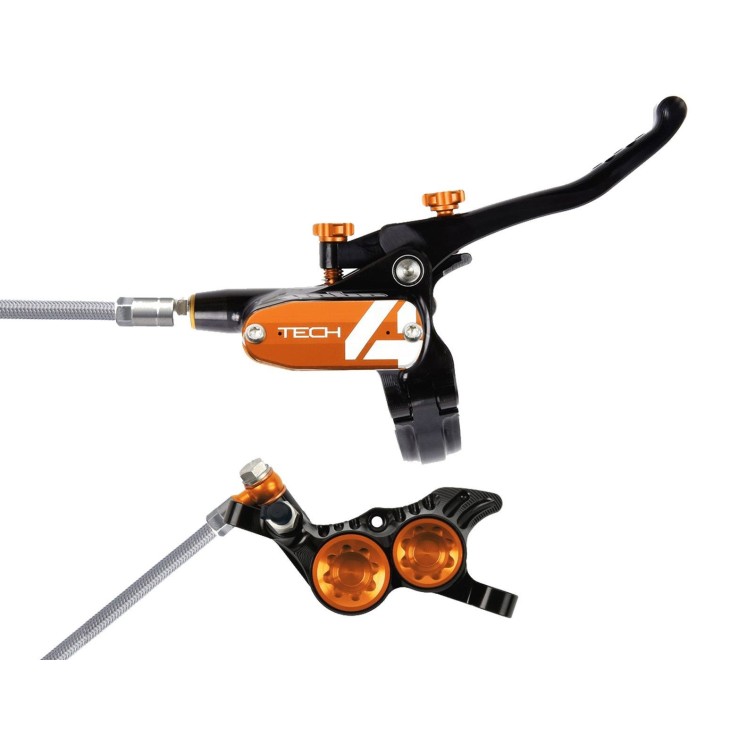 Tech 4 V4 Rear Disc Brake Black / Orange