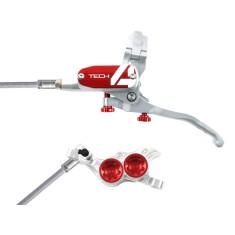 Tech 4 V4 Rear Disc Brake Silver / Red