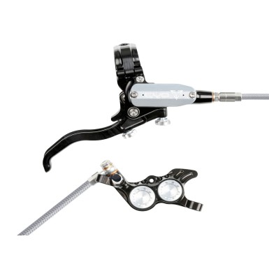 Freno de disco trasero Tech 4 EVO GR4 - Negro / Plata