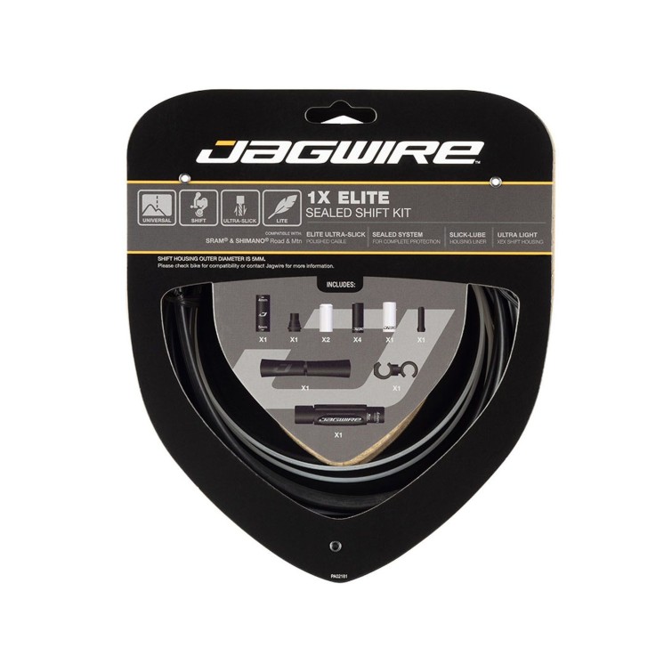 Universal Elite Sealed 1X Derailleur Cable and Housing Kit