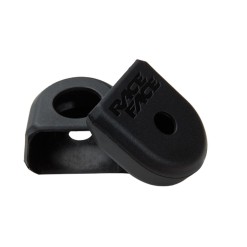 Gray Carbon Crank Arm Protectors - Mountain Bike Crankset Parts