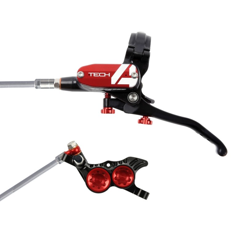 Tech 4 V4 Front Disc Brake Black / Red
